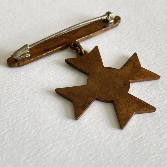 WWI US Army Marines National Guard Sharpshooter Badge Medal Clamshell Catch - Picture 4 of 7